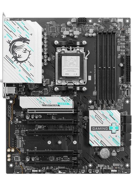 Msı B840 Gamıng Plus Wıfı Amd B840 Soket Am5 Ddr5 8000MHZ(OC) M.2 Anakart