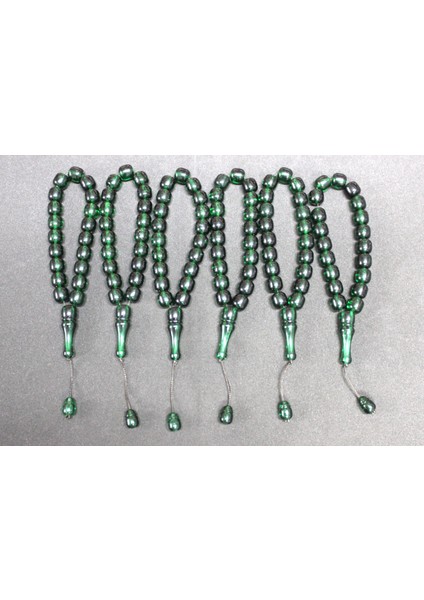 Efe Model Akrilik Monomer 6'lı Maskot Şakşak Tesbih | Hediyelik Aksesuar | Yeşil