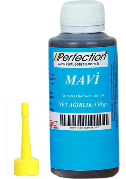 Chef Sıvı Su Bazlı Likit Gıda Boyası Mavi 150 gr.