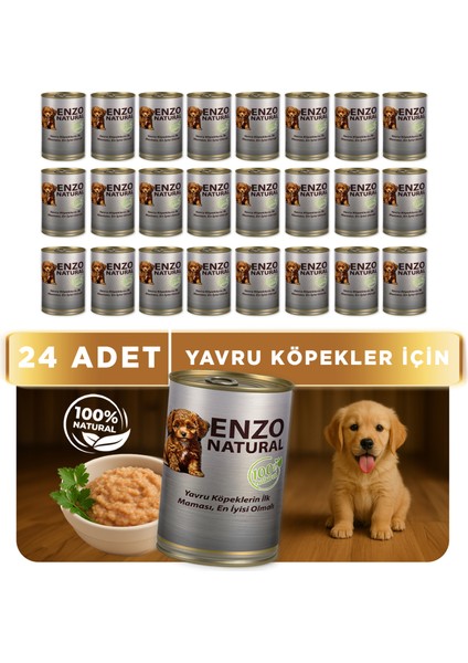Natural Yavru Yaş Köpek Maması 410 gr x 24