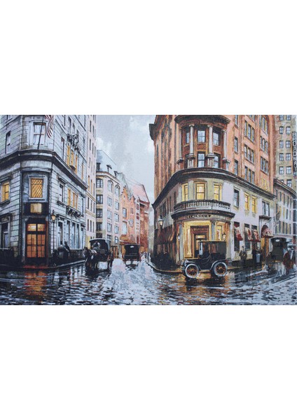 Belıeve Broadway Jakarlı Dokuma Goblen Dekoratif Çerçevesiz Pano Tablo 70*110
