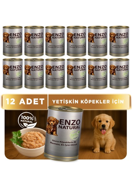 Natural Yavru Yaş Köpek Maması 410 gr x 12