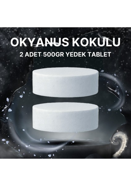 2x500 Gram - Okyanus Kokulu, Nem Alıcı Rutubet Ve Küf Önleyici Yedek Tablet