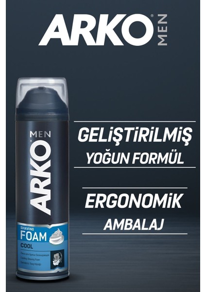 Erkek Tıraş Köpüğü Cool 4X200ML modelleri