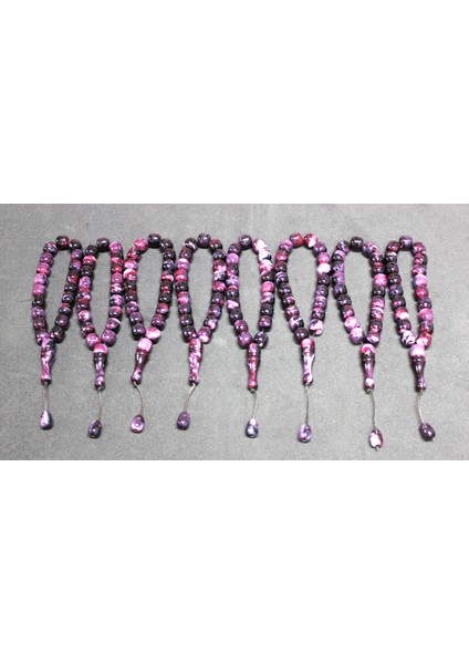 Efe Model Akrilik Monomer 8'li Maskot Şakşak Tesbih | Hediyelik Aksesuar | Mor