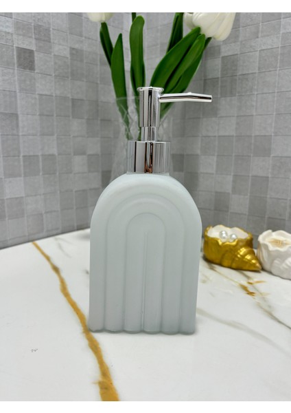 450 ml Tezgah Üstü Cam Gökkuşağı Tasarımlı Sıvı Sabunluk fiyatları