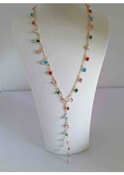 Pirinç Gold Kalpli Y Kolye 62CM fiyatları