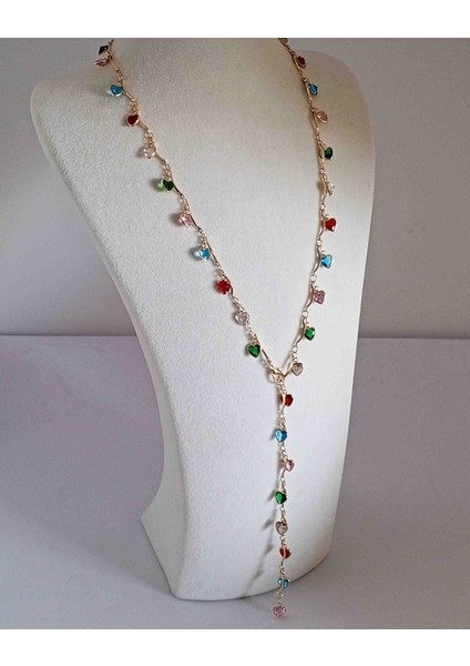 Pirinç Gold Kalpli Y Kolye 62CM fırsatları