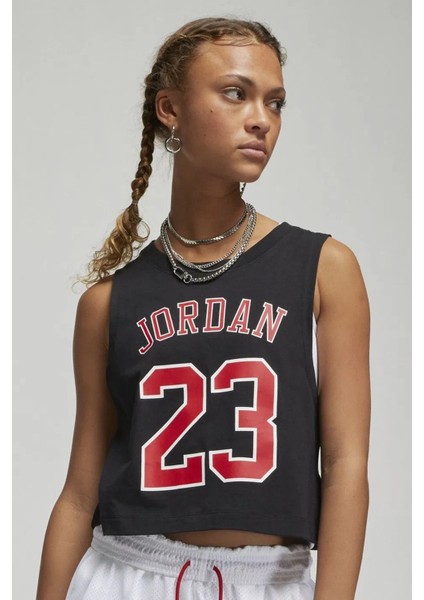 Jordan Heritage Tank Croped Stylerunner Kadın Crop Spor Atlet Siyah