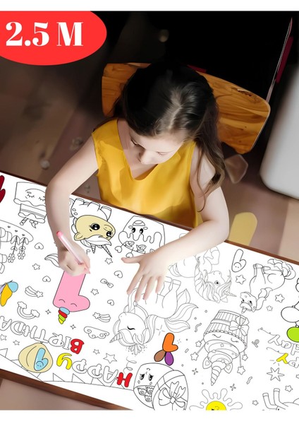 1 Yaş Doğum Günü Partisi Unicorn Temalı Dev Boyama Kağıdı | Eğitici Oyuncak, Kitap, Hediye fiyatları