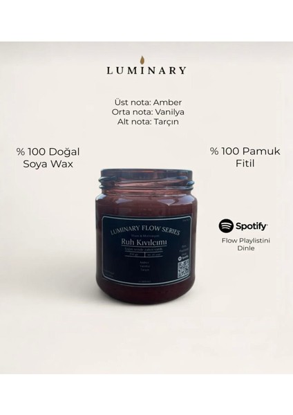 Spotify Listeli Meditasyon Mum – Ilham & Motivasyon - Luminary Flow Series