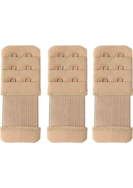 3 Adet Kadın Lastikli Sütyen Uzatma Kopçası Agraf/ek Aparatı