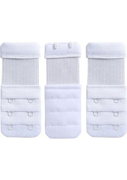 3 Adet Kadın Lastikli Sütyen Uzatma Kopçası Agraf/ek Aparatı