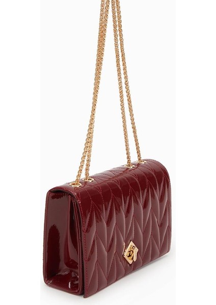 Bordo Rugan Kadın Omuz Çantası 930075 Çanta fiyatları