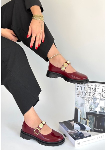 Okira Bordo Rugan Oxford Ayakkabı