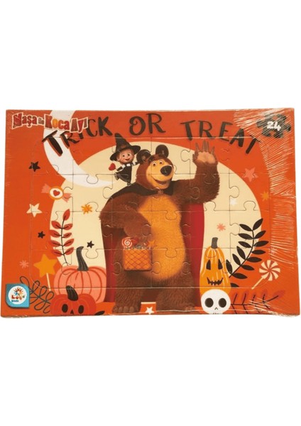 Kids Masha Koca Ayı 24 Parça Frame Puzzle fiyatları