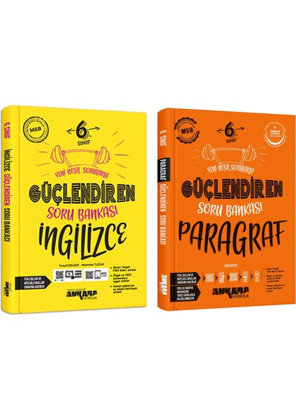 Ankara 2025 6. Sınıf Ingilizce + Paragraf Güçlendiren Soru Bankası Seti 2 Kitap Güncel Müfredat