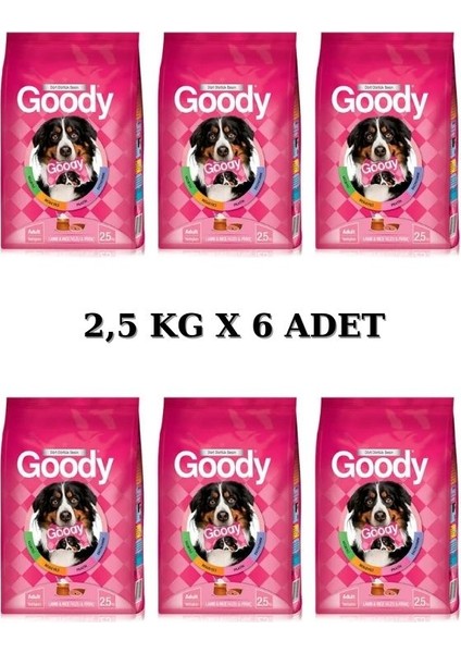Lamb Kuzulu Yetişkin Köpek Maması 2,5 kg * 6 Adet