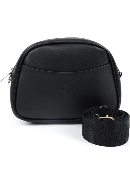 Siyah/beyaz/krem SHK237 Suni Deri El, Kol ve Omuz 3'lü Çanta Seti (SHK19-SHK194-SHK26)