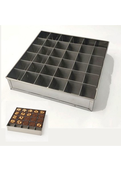 Narkalıp Brownie Kek Kalıbı Çap 20 x 20CM 36 Dilim