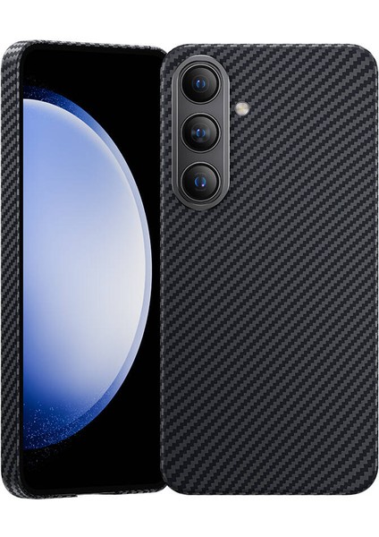 Galaxy S25 Plus Kılıf M-Safe Şarj Uyumlu Karbon Fiber Benks Essential Armorair 600D Kevlar Siyah