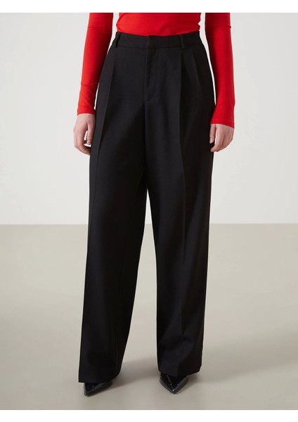 Lcw Vision Siyah Loose Fit Kadın Pantolon modelleri