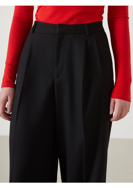 Lcw Vision Siyah Loose Fit Kadın Pantolon indirimleri