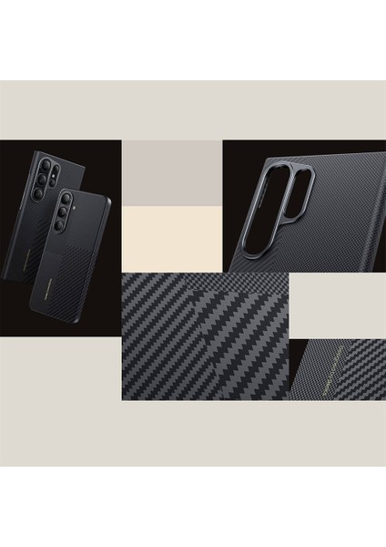 Galaxy S25 Kılıf M-Safe Şarj Uyumlu Karbon Fiber Benks Montage Armorair Kevlar Kapak Siyah indirimleri
