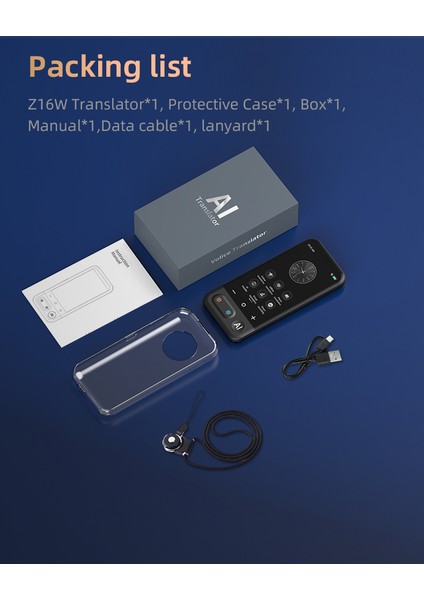 Z16 Wifi Özellikli Translator Kameralı 139 Dilde Elektronik Çeviri Cihazı Türkçe Menü indirimleri