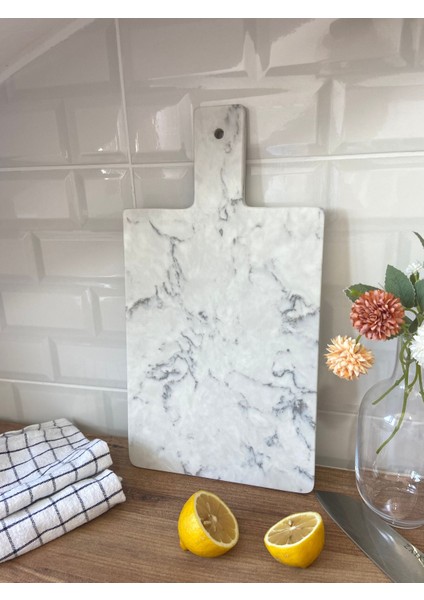 Quartz Mermer Kesme Tahtası Leke Tutmaz
