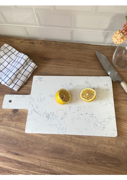 Quartz Mermer Kesme Tahtası Leke Tutmaz modelleri