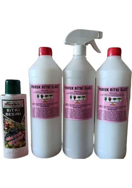 Üç Adet Çiçek ve Bitkiler Için Unlu Pamuk Biti Ilacı Besin Hediyeli