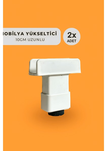 10 cm Yükseltici Mobilya Ayağı - U Meşe Ayak (2 Adet)