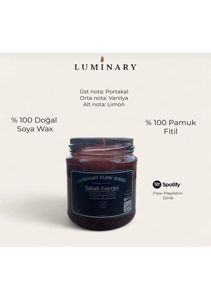 4'lü Spofity Listeli Meditasyon Mum Seti - Luminary Flow Series modelleri