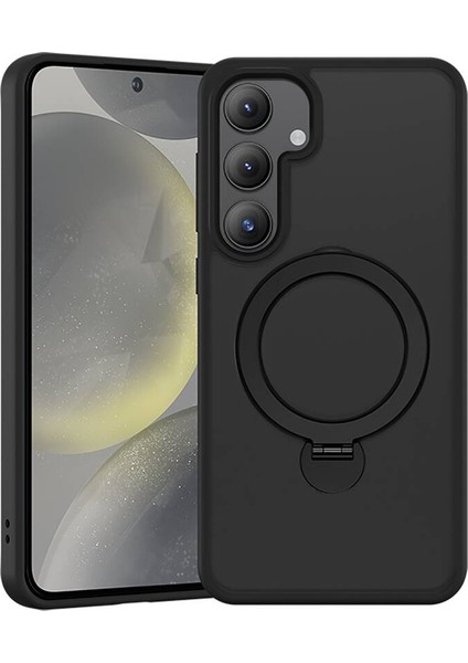 Galaxy S25 Plus Kılıf M-Safe Şarj Uyumlu Benks Standlı Mist Protective Kapak Siyah
