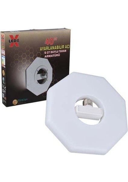 Ledx Al-Obgg 40 Watt Ayarlanabilir Açı E27 Duylu Beyaz Tavan Armatürü fırsatları