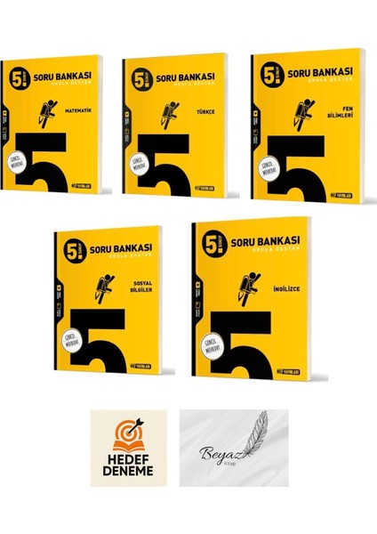 Hız 5.sınıf Matematik Türkçe Fen Sosyal Ingilizce Soru Bankası Hedef Deneme
