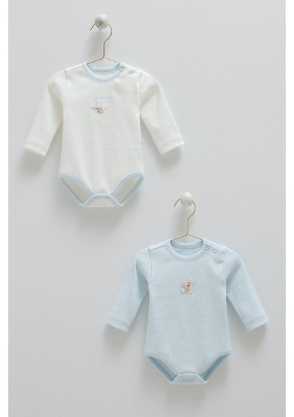 Hello Forest Ikili Uzun Kol Body - Mavi