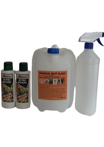 5 L. Çiçek ve Bitkiler Için Unlu Pamuk Biti Ilacı 2 Bitki Besini Hediye