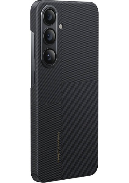Galaxy S25 Plus Kılıf M-Safe Şarj Uyumlu Karbon Fiber Benks Montage Armorair Kevlar Kapak Siyah