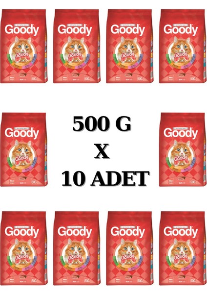 Etli Yetişkin Kedi Maması 500 G * 10 Adet