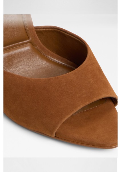 Rylea Sandalet Topuklu Terlik - Kahverengi indirimleri