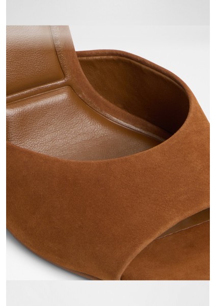 Rylea Sandalet Topuklu Terlik - Kahverengi