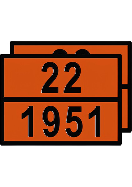 Metal 40X30 cm Levha (1 Çift) 22-1951 Soğutulmuş Sıvı Argon (Likit Argon) Gaz Taşıma Uyarısı fırsatları