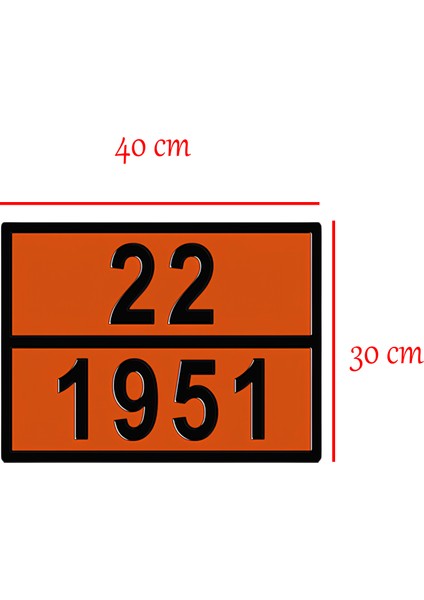 Metal 40X30 cm Levha (1 Çift) 22-1951 Soğutulmuş Sıvı Argon (Likit Argon) Gaz Taşıma Uyarısı fiyatları