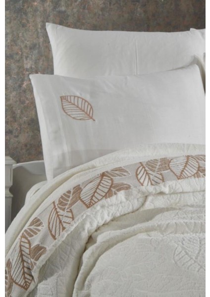 Belardı Pıke Takımı 4 Prc Yaprak Krem fiyatları