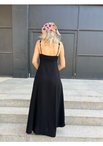 Askılı Keten Uzunboy Elbise fiyatları