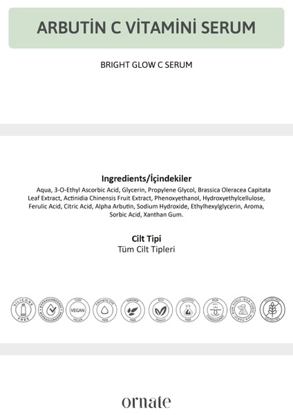 Omate Renk Tonu Eşitleyici C Vitamini Serum indirimleri