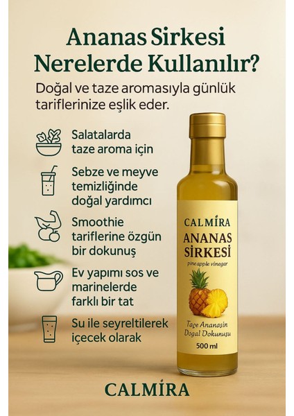 Ananas Sirkesi - Pineapple Vinegar 500 ml