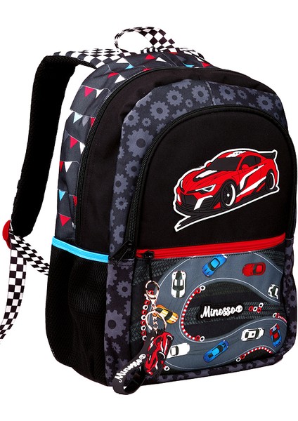 Araba Desenli Erkek Çocuk İlkokul 3'lü Çanta Seti MINOSSOSET1008 modelleri